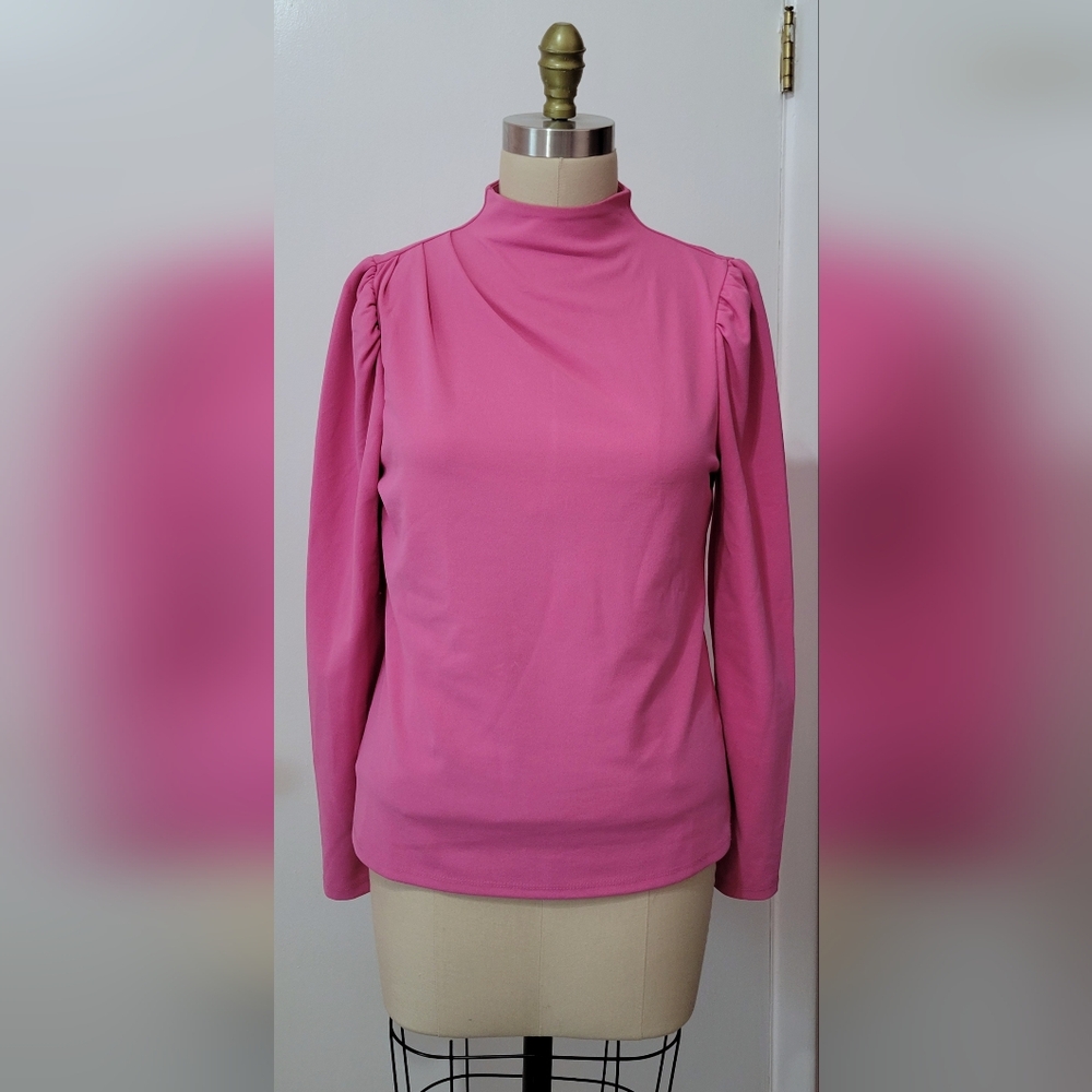 Catherine Malandrino Medium Pink Longsleeve Shirt